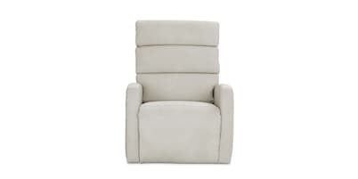 Hudson Leather Track Arm Lay Flat Power Lift Recliner