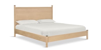 European Farmhouse Platform Panel Bed