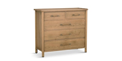 European Farmhouse Small 5 Drawer Chest