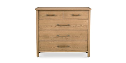 European Farmhouse Small 5 Drawer Chest