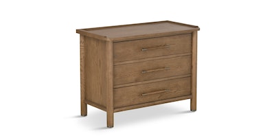 European Farmhouse 3 Drawer Nightstand