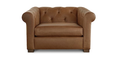 Jamestown Leather Tufted Chair