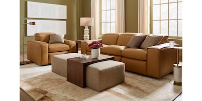 Wesley Leather Power Reclining Sofa