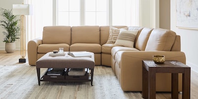 Sonny Leather Power Reclining Sectional