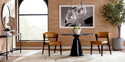 Asher Upholstered Faux Leather Dining Chair