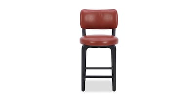 Elena Upholstered Faux Leather Counter Stool