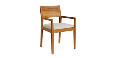 Myers Dining Armchair with Upholstered Seat