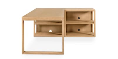 Richmond Peninsula Desk with Bookcase