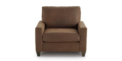 True Custom&reg; Leather Track Arm Chair and a Half