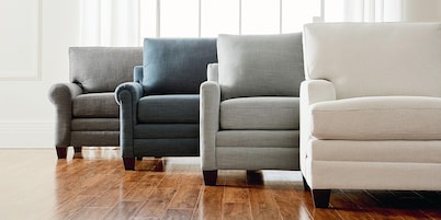 Carolina Leather Roll Arm Sofa