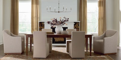 HideAway Solid Maple Boat Shaped Extendable Dining Table